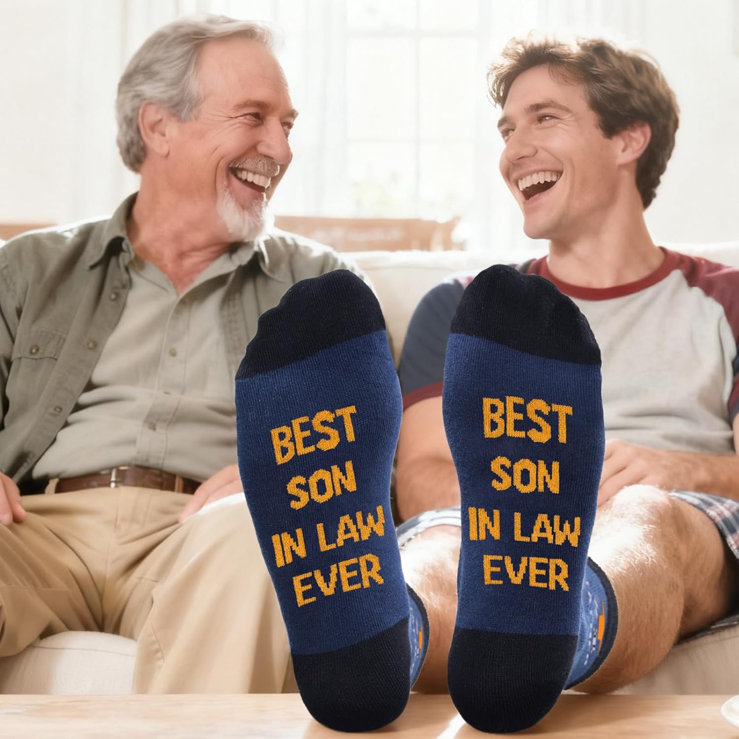 Veachog Funny Gifts for Son In Law Gifts from Mother In Law - Cool Best Gift for Son In Laws Socks - Favorite Future Best Sons In Laws Birthday Wedding Gift Ideas - Image 3