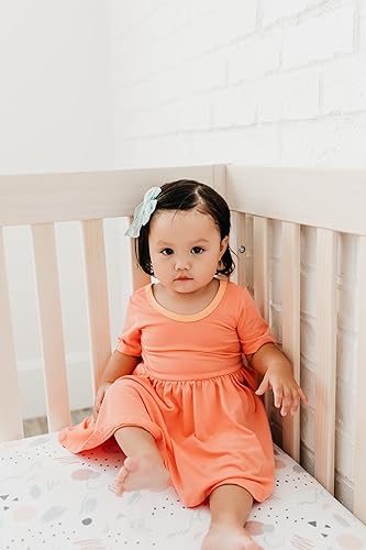 Miniatura 6 de Copper Pearl Sábanas de punto prémium para cuna de bebé para colchones estándar, Bayside