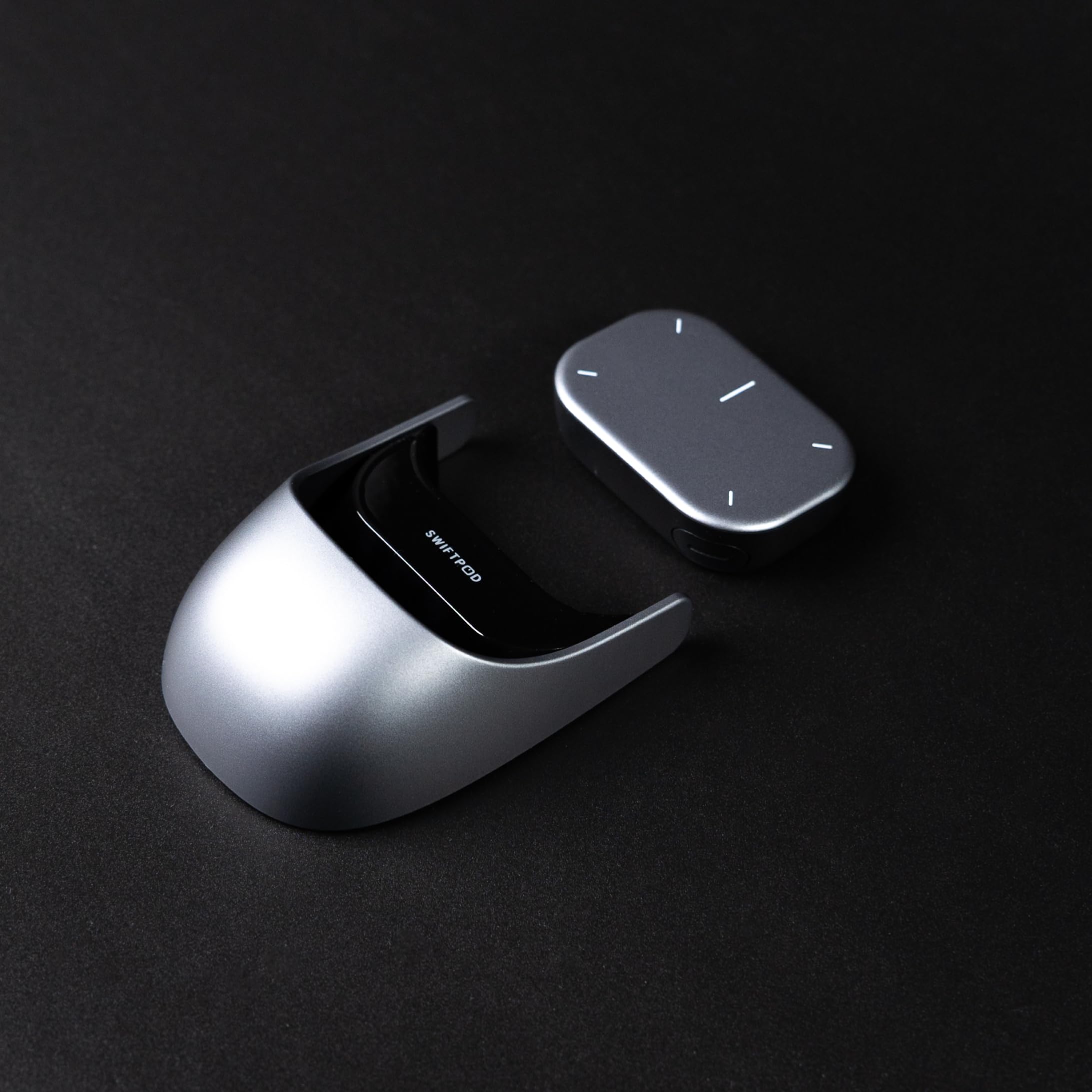 Smart Maus, 3-in-1 Multifunktional mit Touch-Steuerung, Gestensteuerung & Air-Modus – Laser Pointer, Ergonomisch, 30 Tage Akku-Laufzeit, Wireless Präsentationsmaus, Leise, Kabellos (Schwarz)