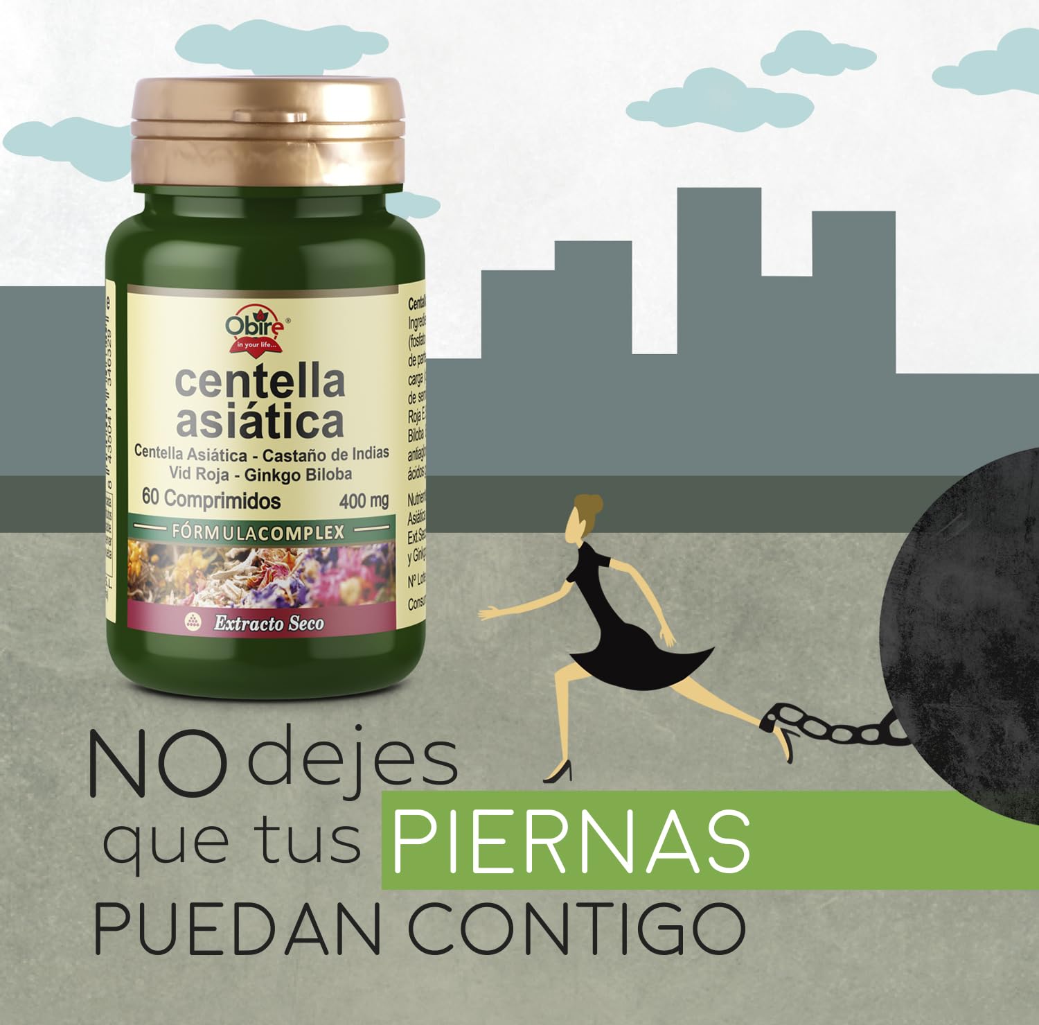 Centella asiatica (complex) 400 mg. (estr. secco) 60 compresse. (Pack 2 pezzi)
