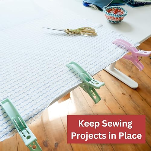 Miniatura 2 de Madam Sew Abrazaderas de acolchado jumbo  6 clips extra grandes para proyectos de costura, encuadernación y manualidades  apertura de 5 pulgadas de