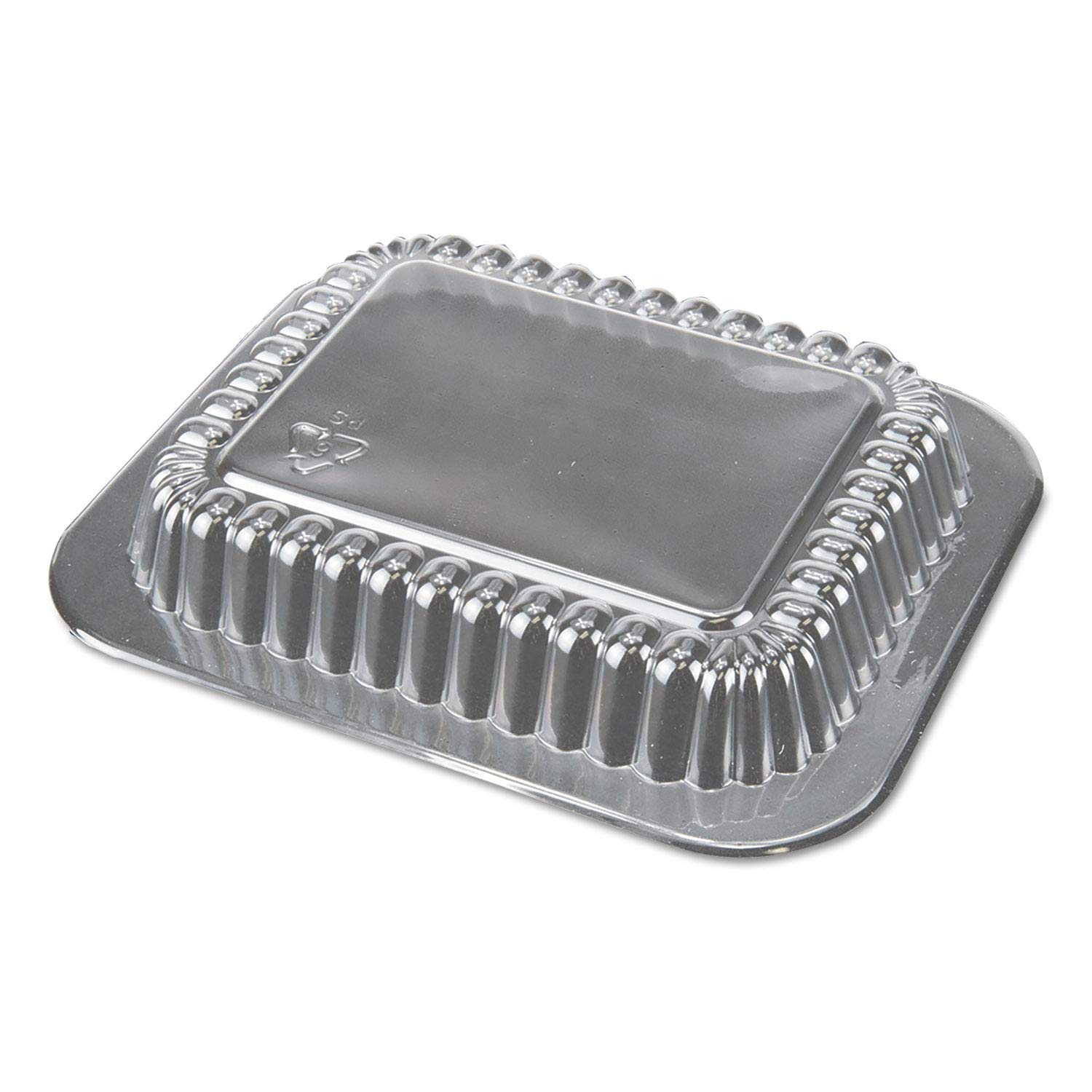 Durable Packaging Plastic Dome Lid for Oblong Aluminum Pan, 1 lb (Pack of 1000),P2201000