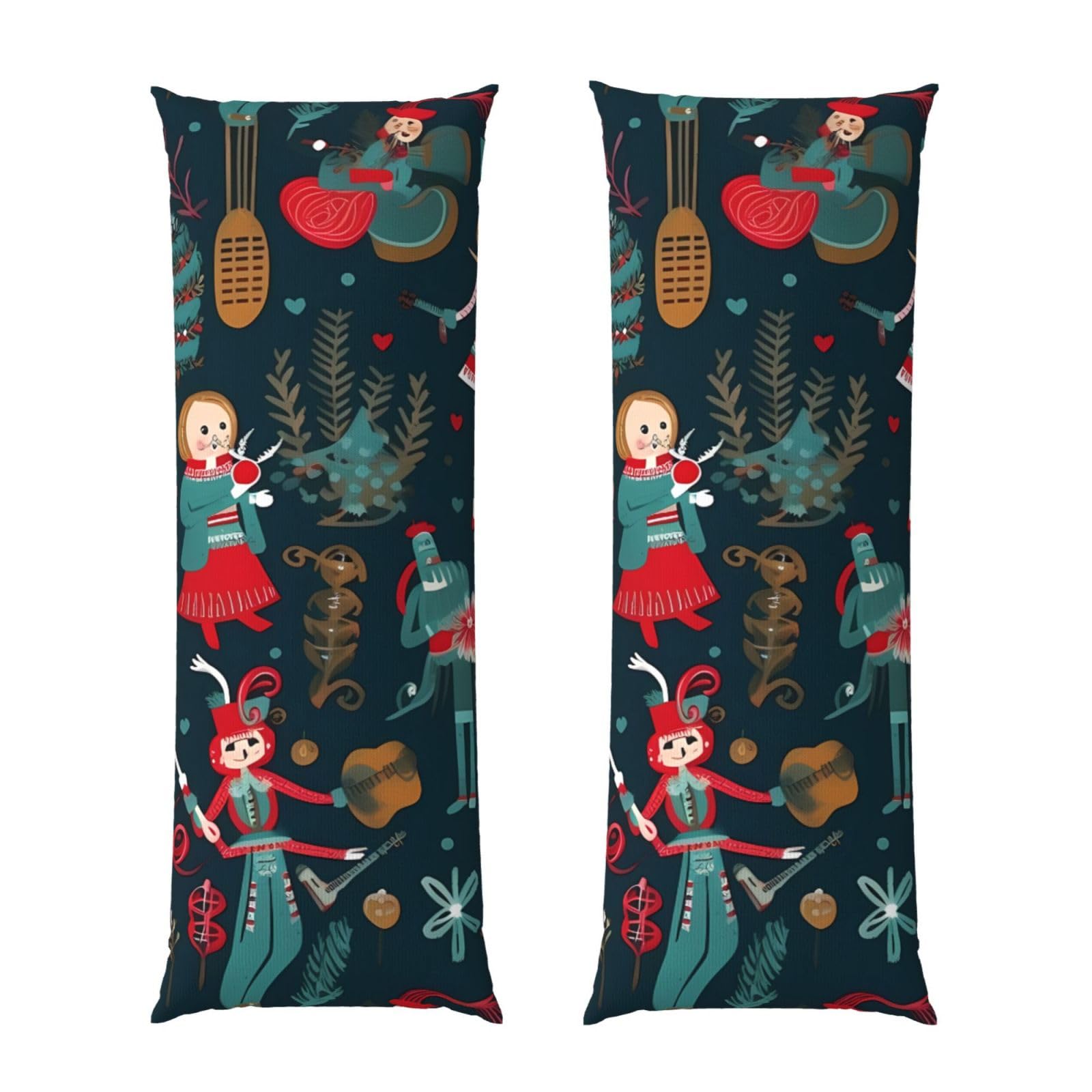Housse de coussin ultra douce motif ballet Casse-noisette finitions haut de gamme 50x137