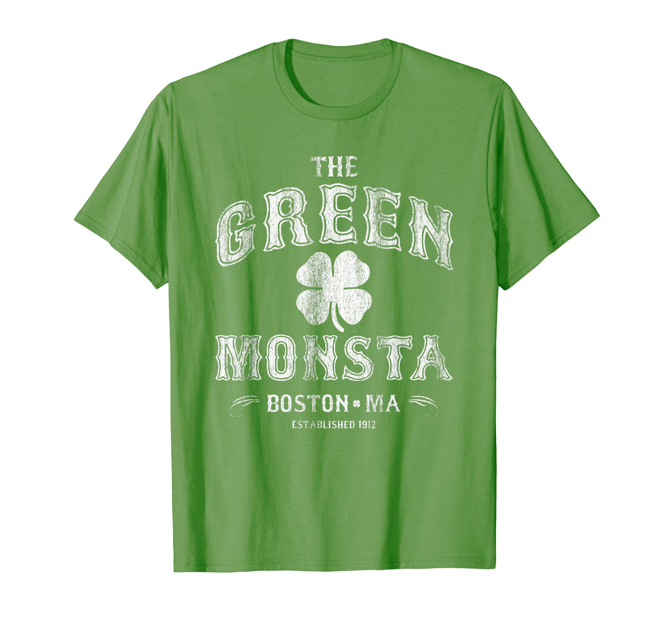 DIRTYRAGZThe Green Monsta Boston T-Shirt - Game or St. Patrick's Day T-ShirtOEKO-TEX STANDARD 100