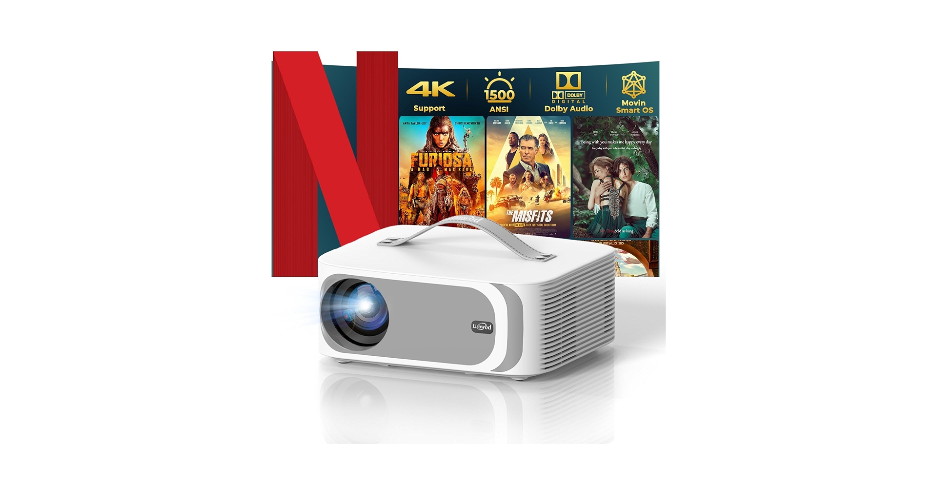 Lisowod プロジェクター Amazon.co.jp: 【Android TV 14.0搭載・Netflix公式ライセンス