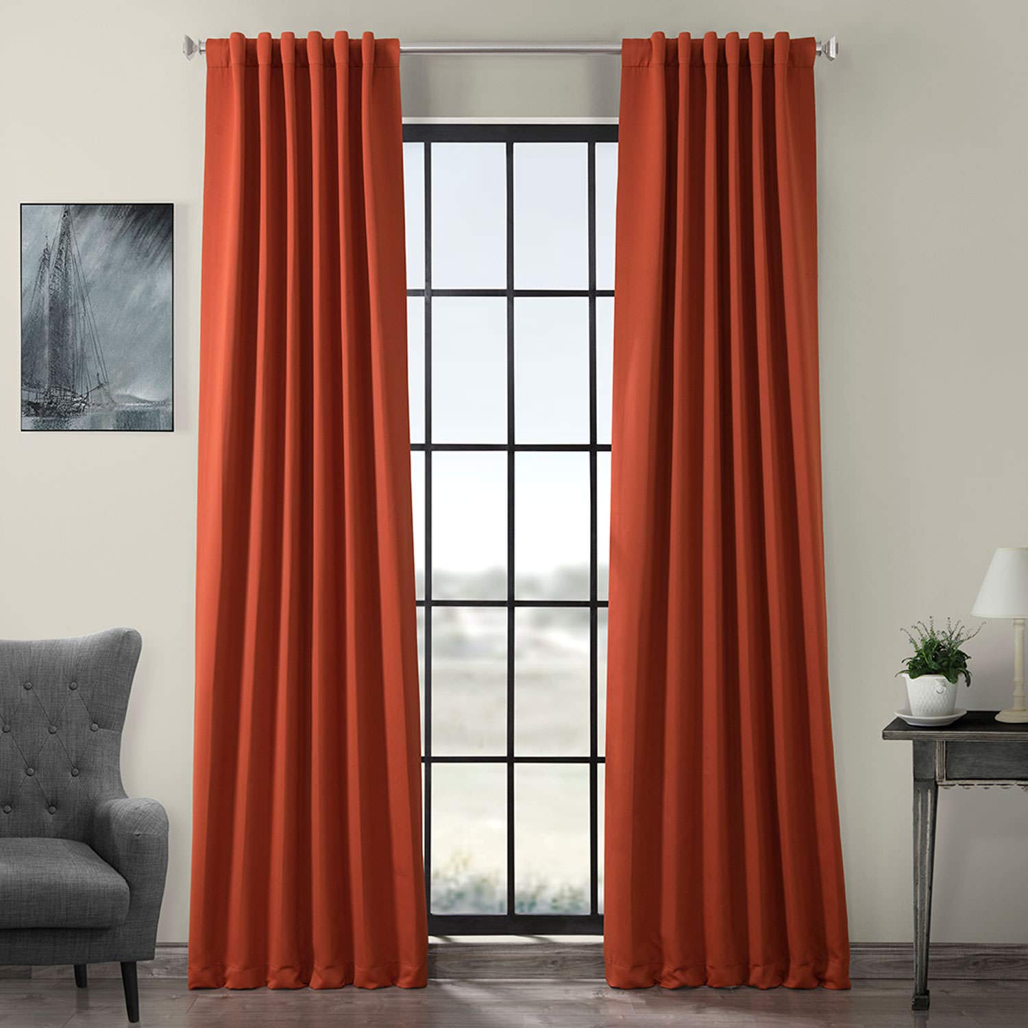 Burnt Orange Colored Curtains Curtains & Drapes