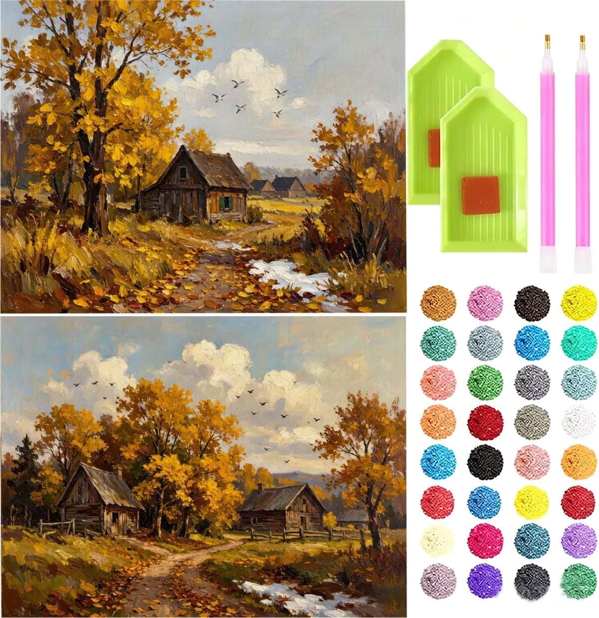 Krajobraz 5D Diamond Painting dla dorosłych, 95 x 70 cm, L-1298