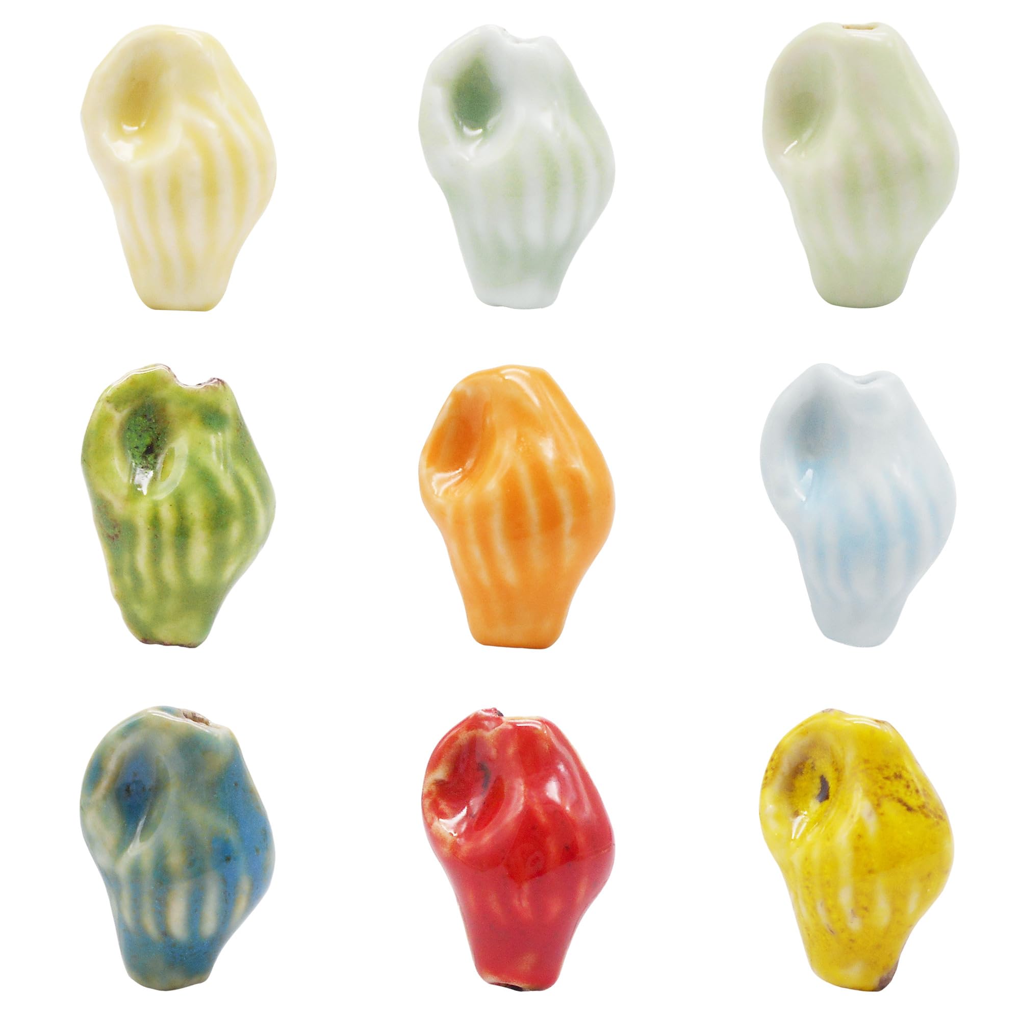 Perles en céramique thème océan : créez vos bijoux d'été uniques avec ce lot de 20