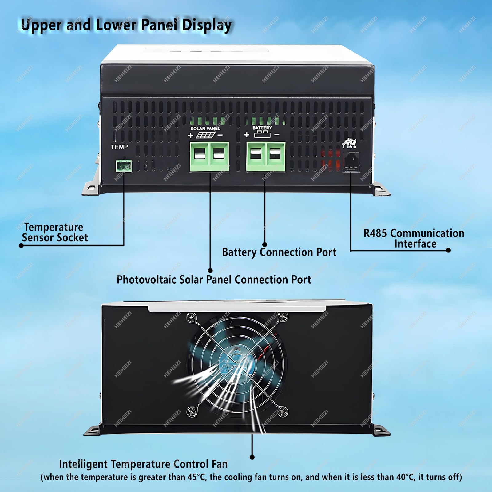 Kontroler ładowania Słonecznego - Kontroler Akumulatorów, Regulator Solarny, Wielokrotne Zabezpieczenie, Wyświetlacz Lcd, Maksymalne Napięcie Wejściowe W Obwodzie Otwartym 0--230V,110V-30A