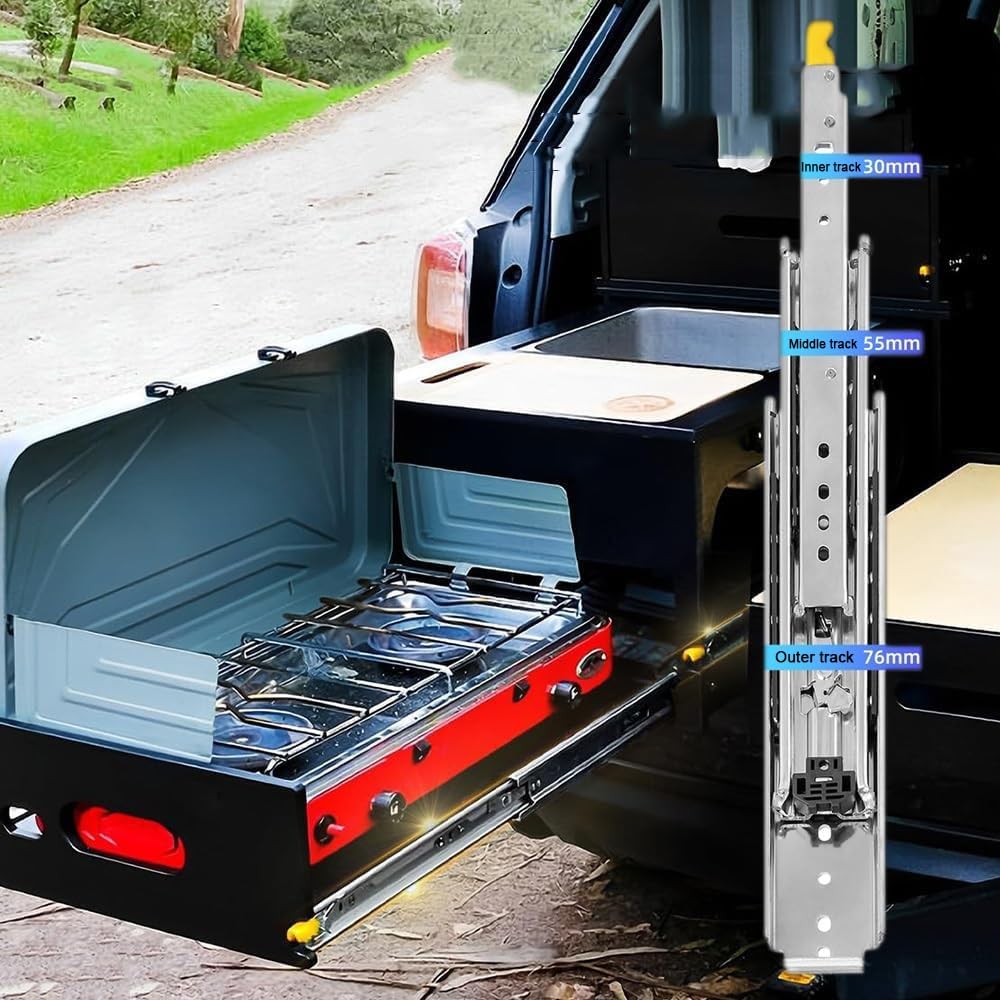 Heavy Duty Cassetti Runners, Guide for cassetti ad estrazione totale con serratura da 12 pollici a 60(1400mm(56in))