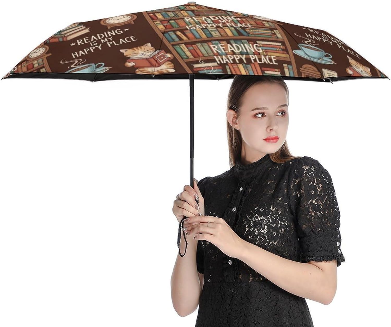 Compact Umbrellas Folding for Men Women, Portable Automatic Travel Umbrella, Easy to Open and Close