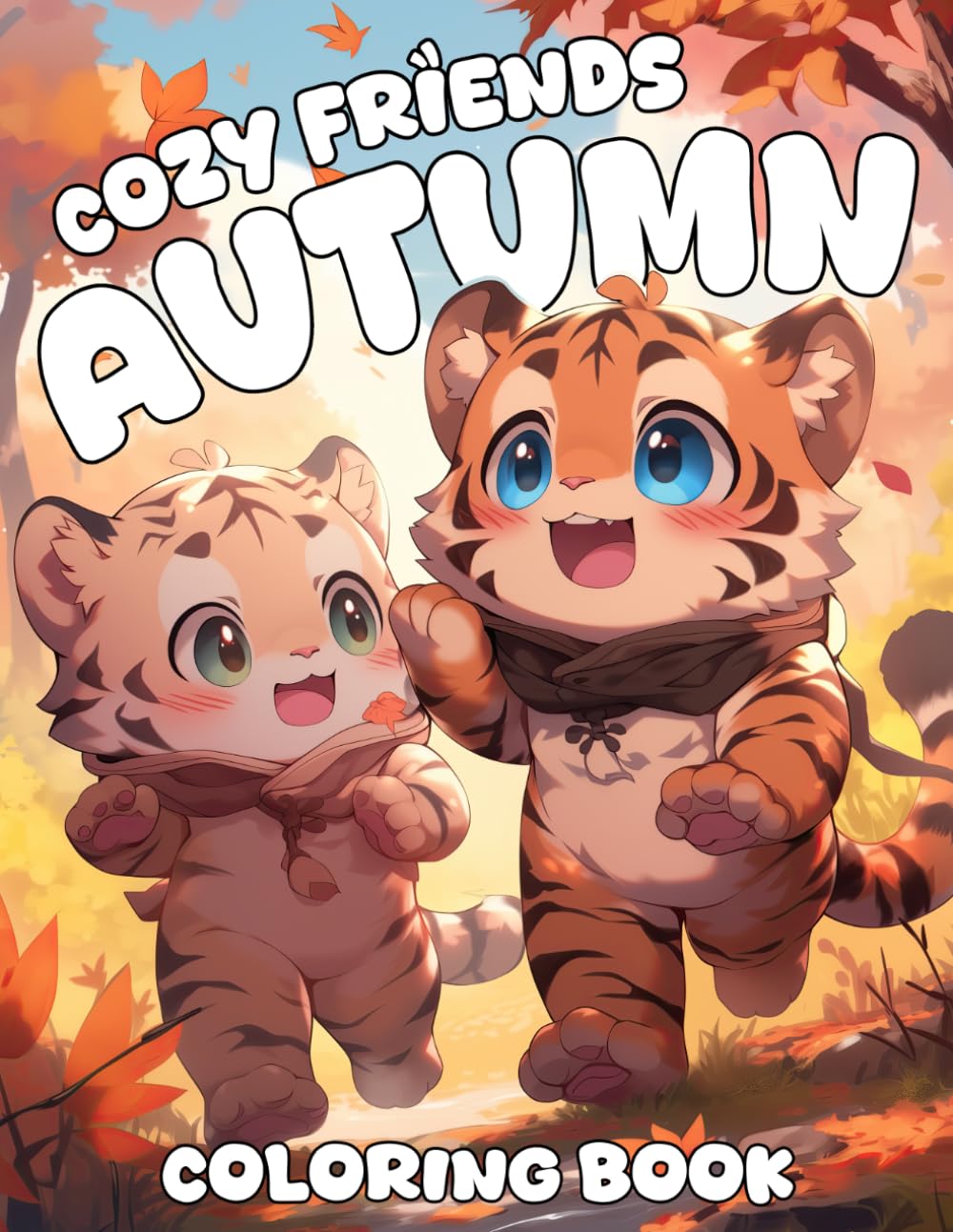 Cozy Friends Autumn Coloring Book: Celebrate the Magic of Fall Coloring Pages with Heartwarming Scenes of Animal Pals, Sweater Weather, and Pumpkin Adventures for a Wholesome Experience