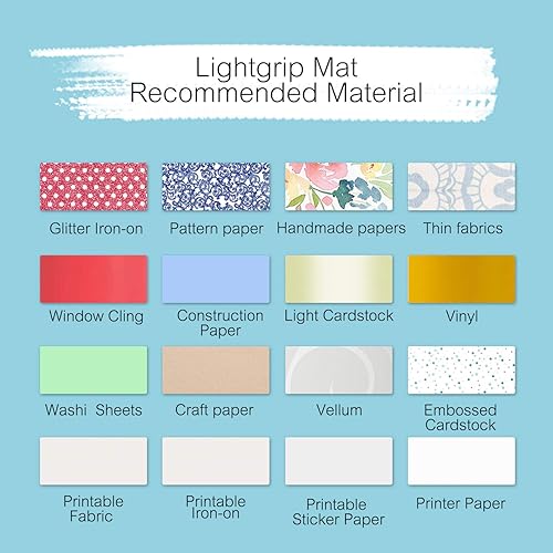 Vista 21 de Alfombrilla de corte de 12 x 24 pulgadas para Cricut Maker 3/Maker/Explore 3/Air 2/Air/One (agarre ligero, agarre estándar, agarre fuerte), 3