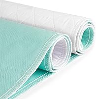 Vista 8 de CoolShields - Almohadillas de cama impermeables para incontinencia de 34 x 36 pulgadas (paquete de 1), lavables y reutilizables, protector