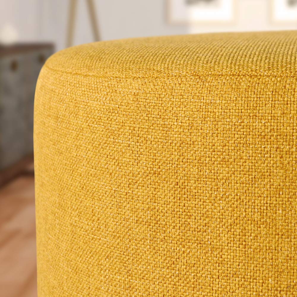 DESHOME Penelope 5 metros – Tela por metros impermeable y resistente | Tejido tapicero para sofás, cojines y decoración del hogar Amarillo Sol