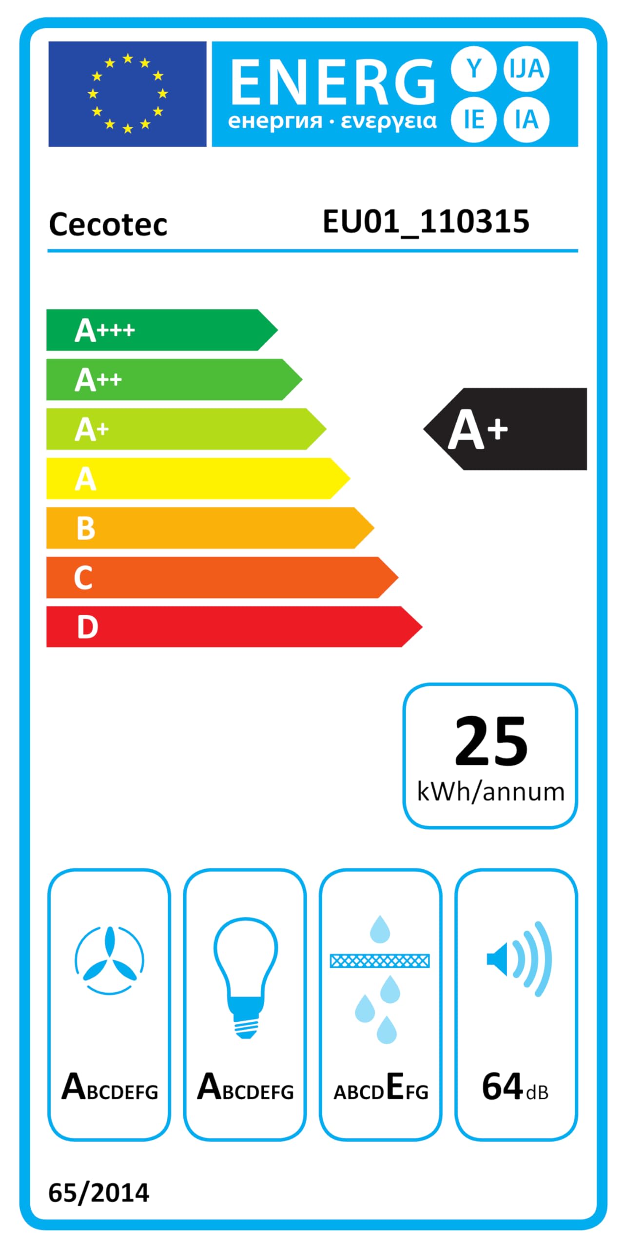 Cecotec Campana Extractora de Isla Redonda 38cm Bolero Flux CRE 385500 Cobre A+. Motor DC, Bajo Consumo, Acabado en Cobre, Succión 591,2 m³/h, Control de Botones Electrónicos, Filtro de Carbono — view 5