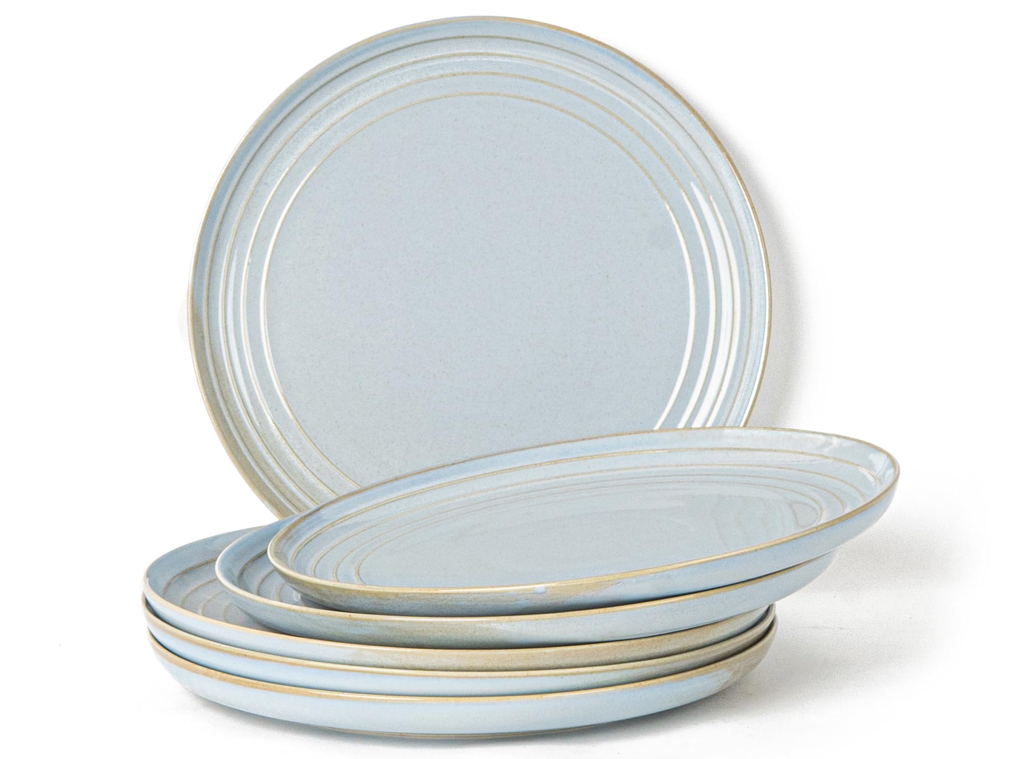 Bodhi House Arctic Blue Dinner Plates - Set of 4 -11