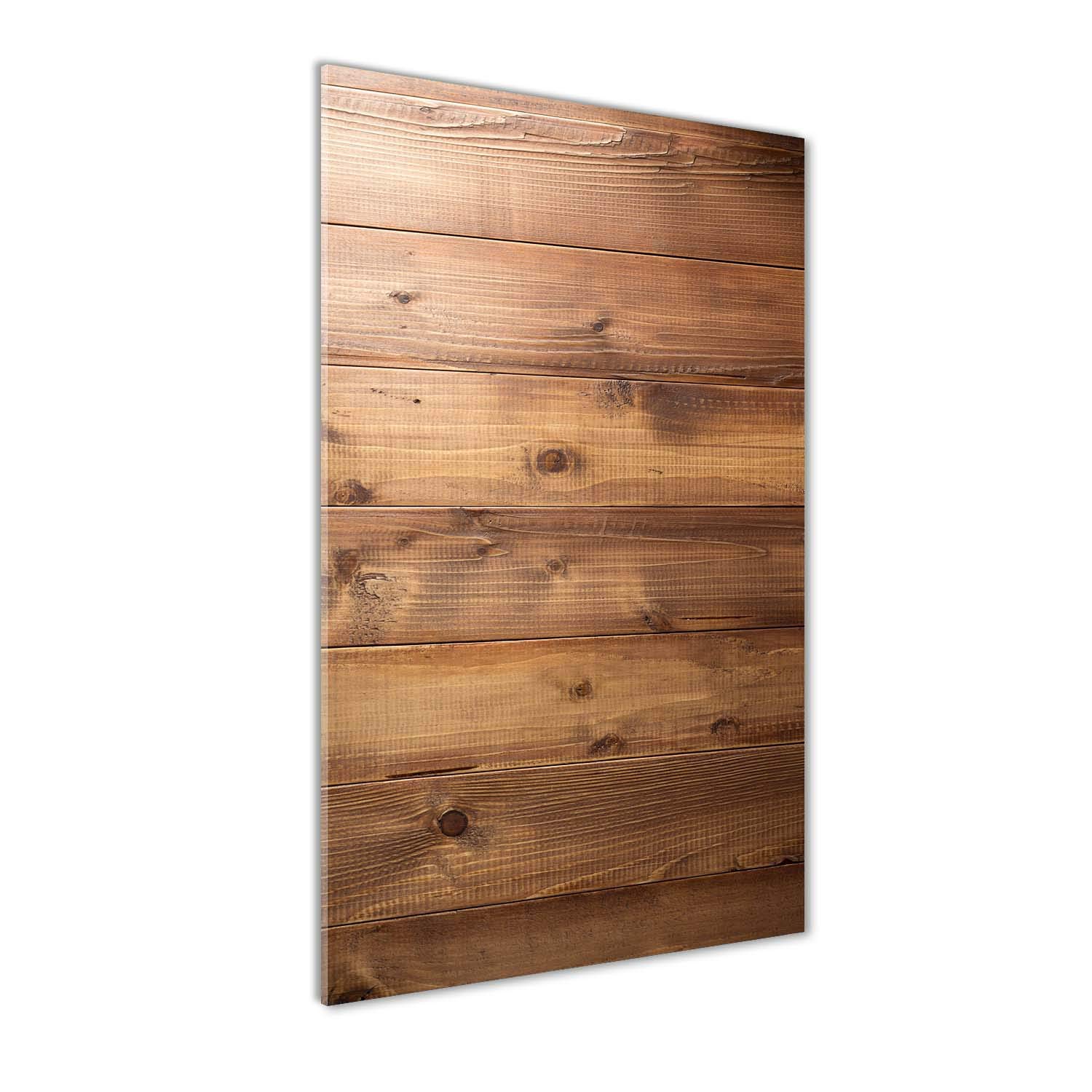 Impression sur Verre Acrylique Tulup 50x100 cm | Tableau Mural Brun Fond en Bois