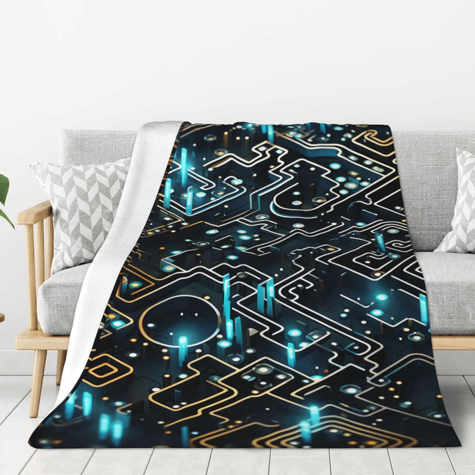 Couverture flanelle contre le froid plaid léger anti-transpiration