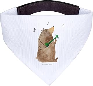Mr. & Mrs. Panda Hundehalstuch L Bär Gitarre - Geschenk, Halstuch Für Welpen, Teddybär, Teddy, Hundetuch, Hundeaccessoire Tuch, Halstuch Hund, product image