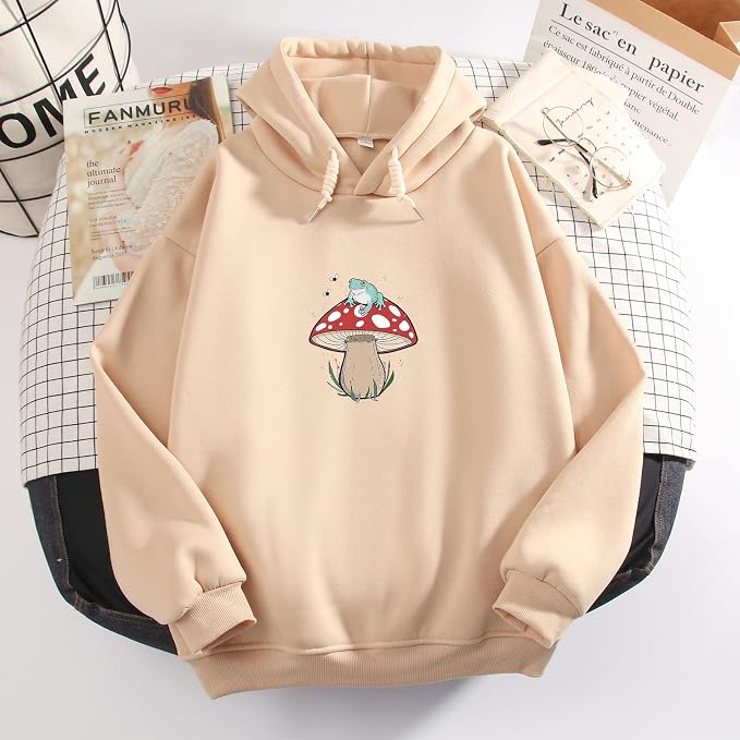 MEJOTAUS Women Cute Frog Hoodies Kawaii Mushroom Sweatshirt Teen Girl Indie  Clothes Aesthetic Soft E Girl Pastel Pullover : Clothing, Shoes \u0026 Jewelry