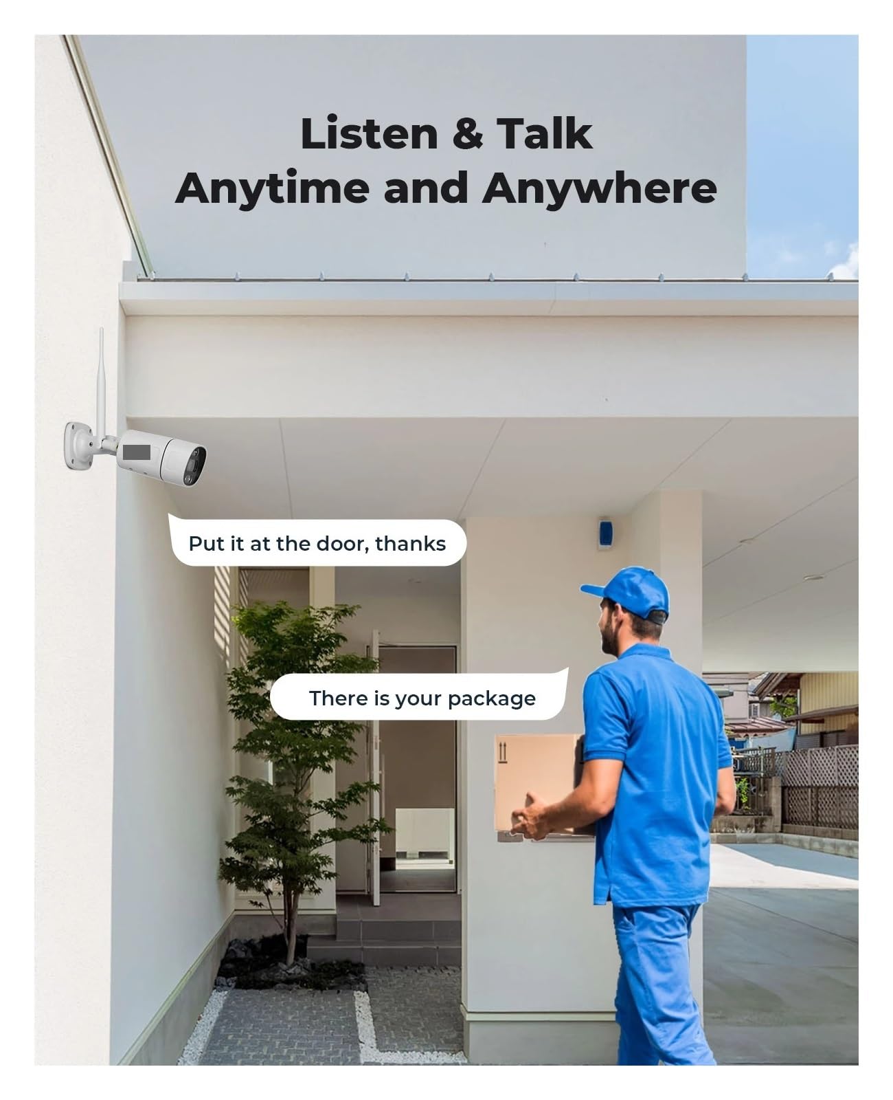 Caméra de vidéosurveillance sans fil WiFi 8CH 5MP