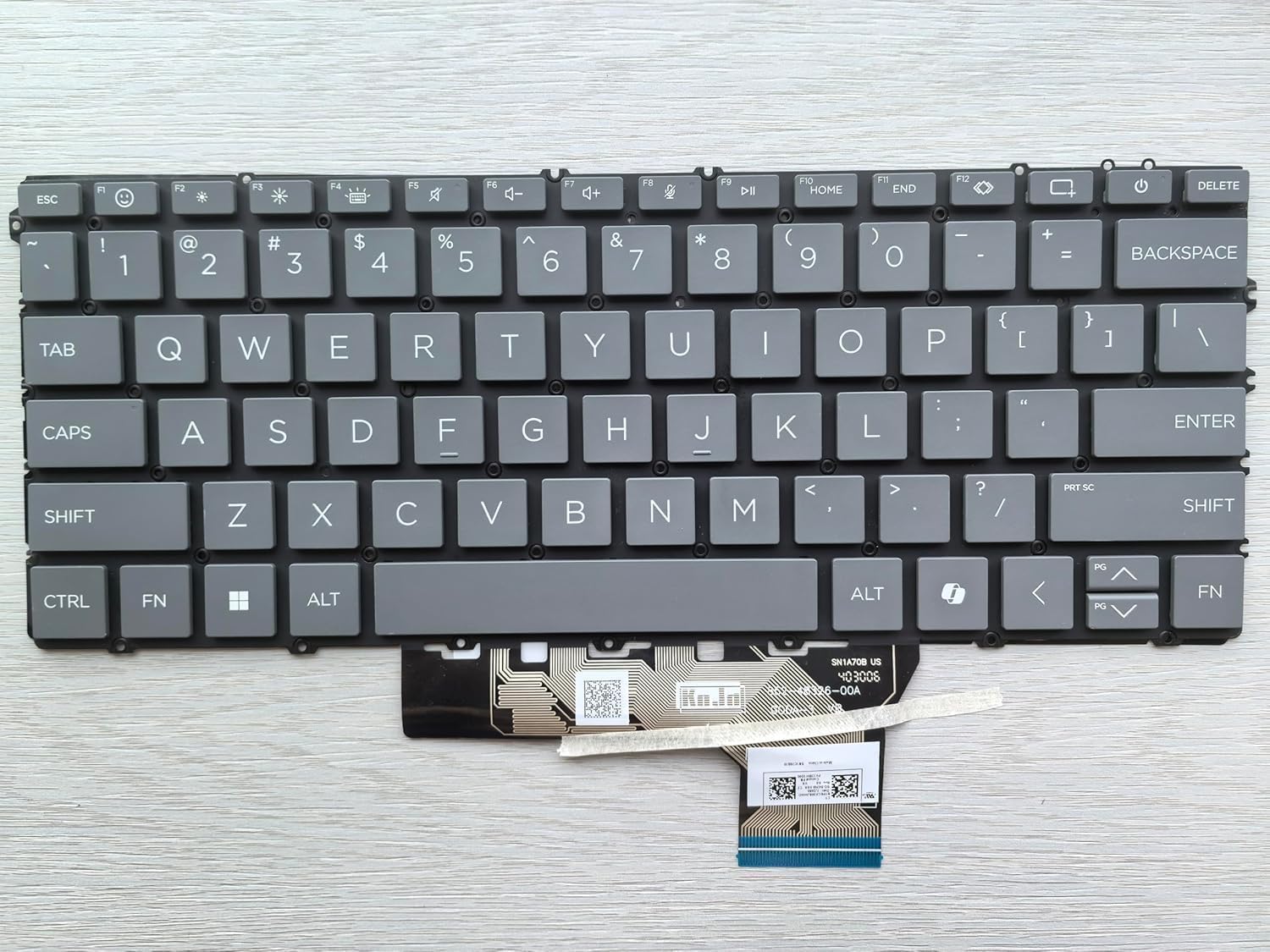 Original New for HP Envy x360 14 inch 2-in-1 Laptop PC 14-FC 14-fc0023dx US Keyboard Backlit Soft Grey