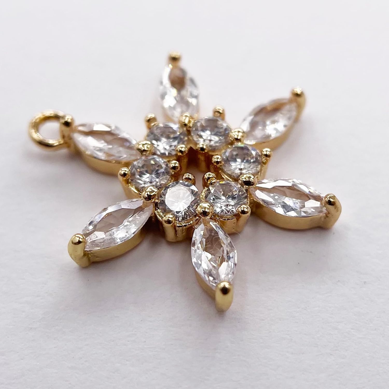 Crystal Zirconia Gold Plated Brass Charms for Jewelry Making Bracelet Necklace Earring Pendant Craft Supplies DIY Accessories - Image 5