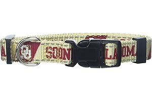 Sport Your College Spirit with This Official NCAA Oklahoma Sooners Dog Collar!