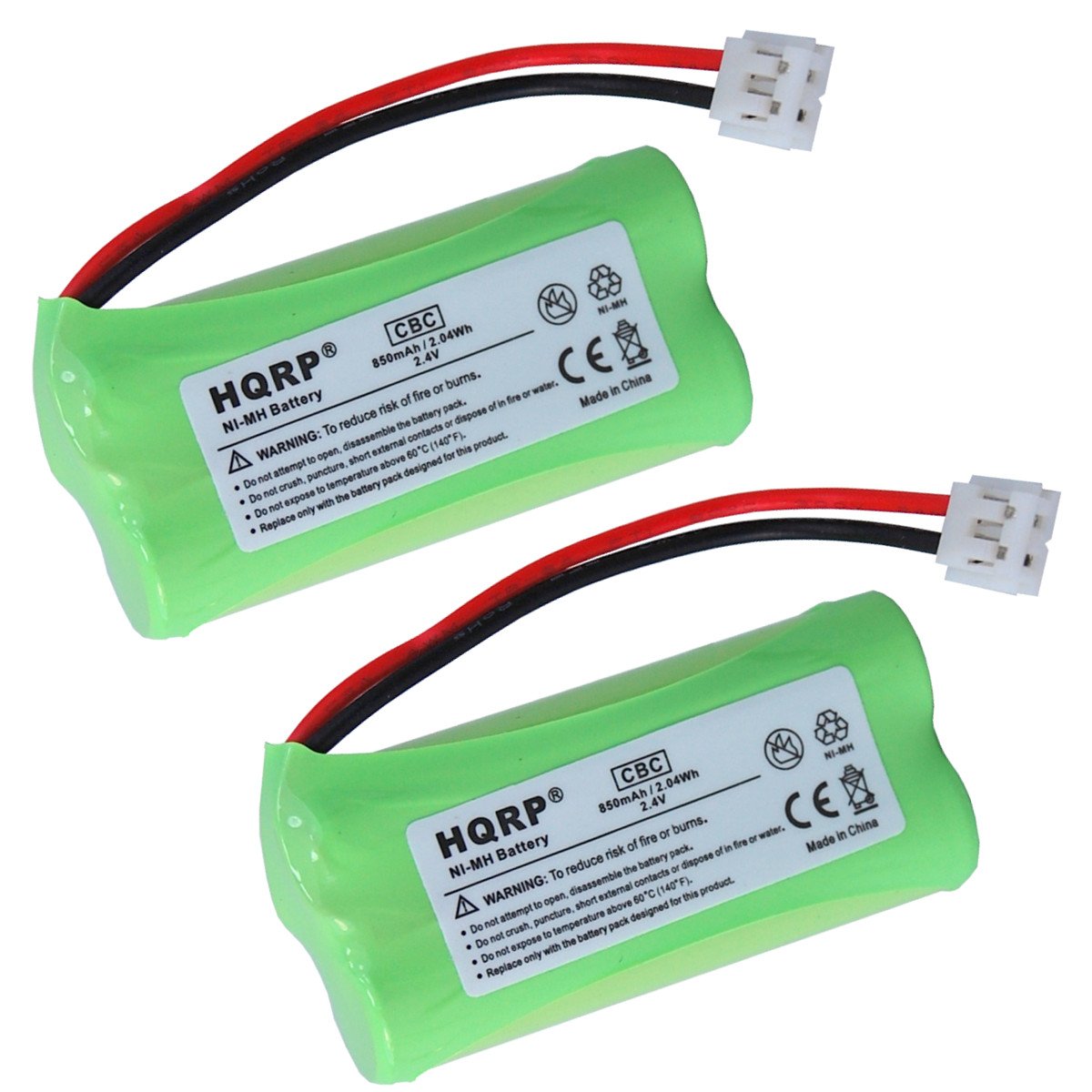 HQRP2 pack Phone Battery compatible with ATT LUCENT CL80109, CL81109, CL81209, CL81309, CL82109, CL82209 Cordless Telephone + Coaster