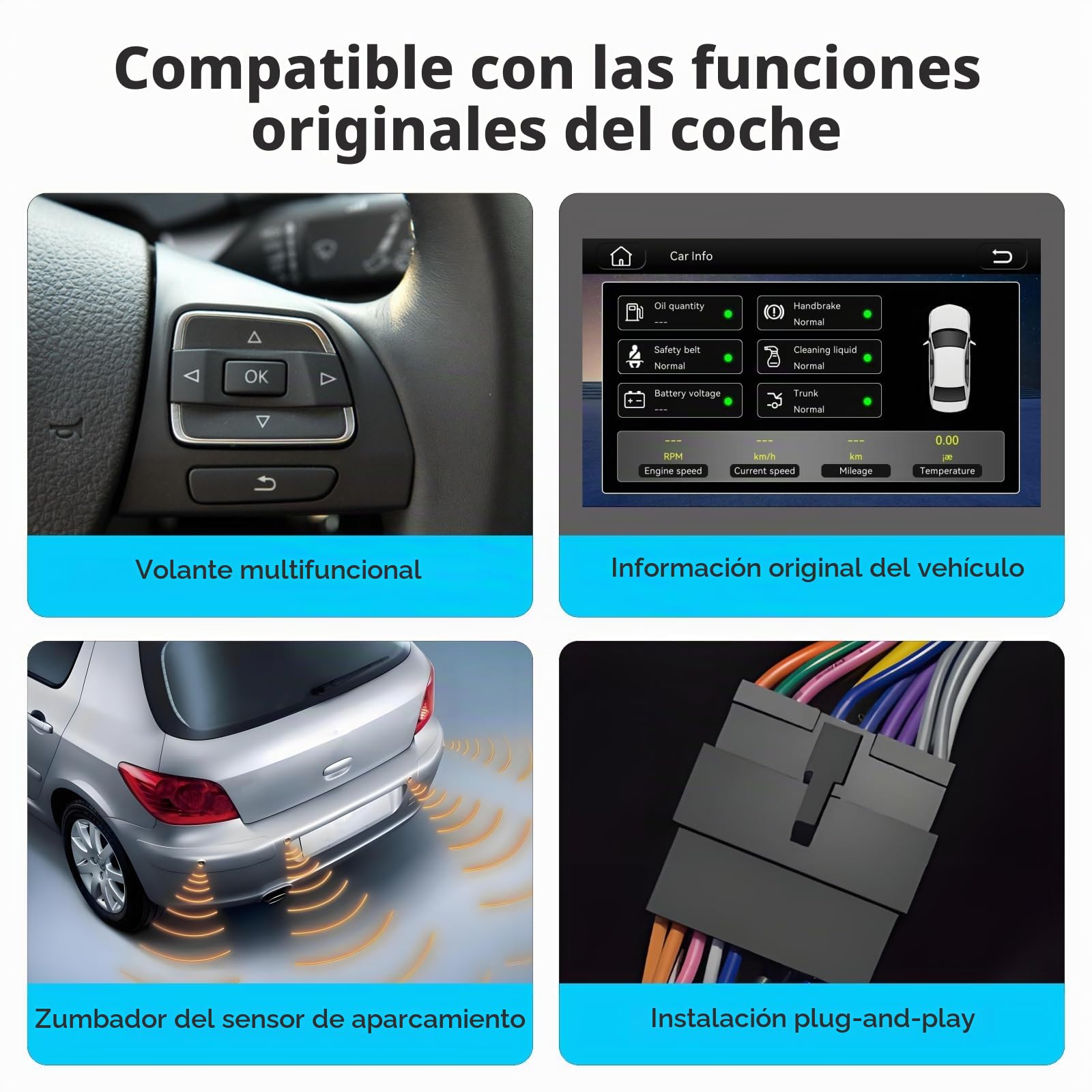 Arranque en 3s Radio Coche VW,Carplay para Golf 5/6,Passat B6/B7,Polo 6r,T5 | VW Radio para Golf 5/6/Plus,Passat B6/B7/CC,EOS,Polo 6R,T5,CarPlay,Android Auto,SWC,Pantalla IPS,Bluetooth/FM RDS/DSP/CANBUS