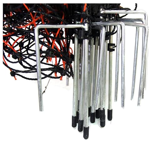 Miniatura 4 de Farmily Red eléctrica portátil de esgrima para ovejas y cabras con poste de valla escalonada 35 x 164 pies color verde