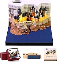 Vista 1 de Calendario 3D 2026 – Calendario de tiempo, calendario de escritorio 2026, bloc de notas, castillo mágico, bloc de notas 3D, notas adhesivas