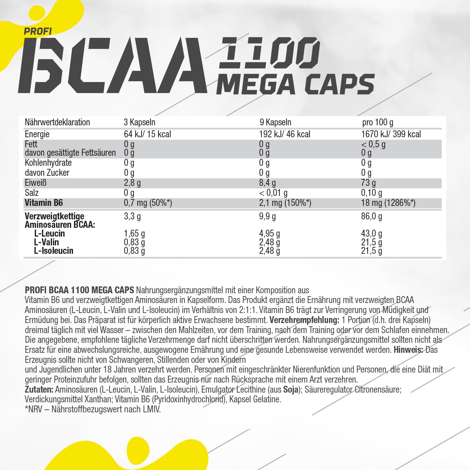 Olimp BCAA 1100 Mega Caps - 300 Kapseln