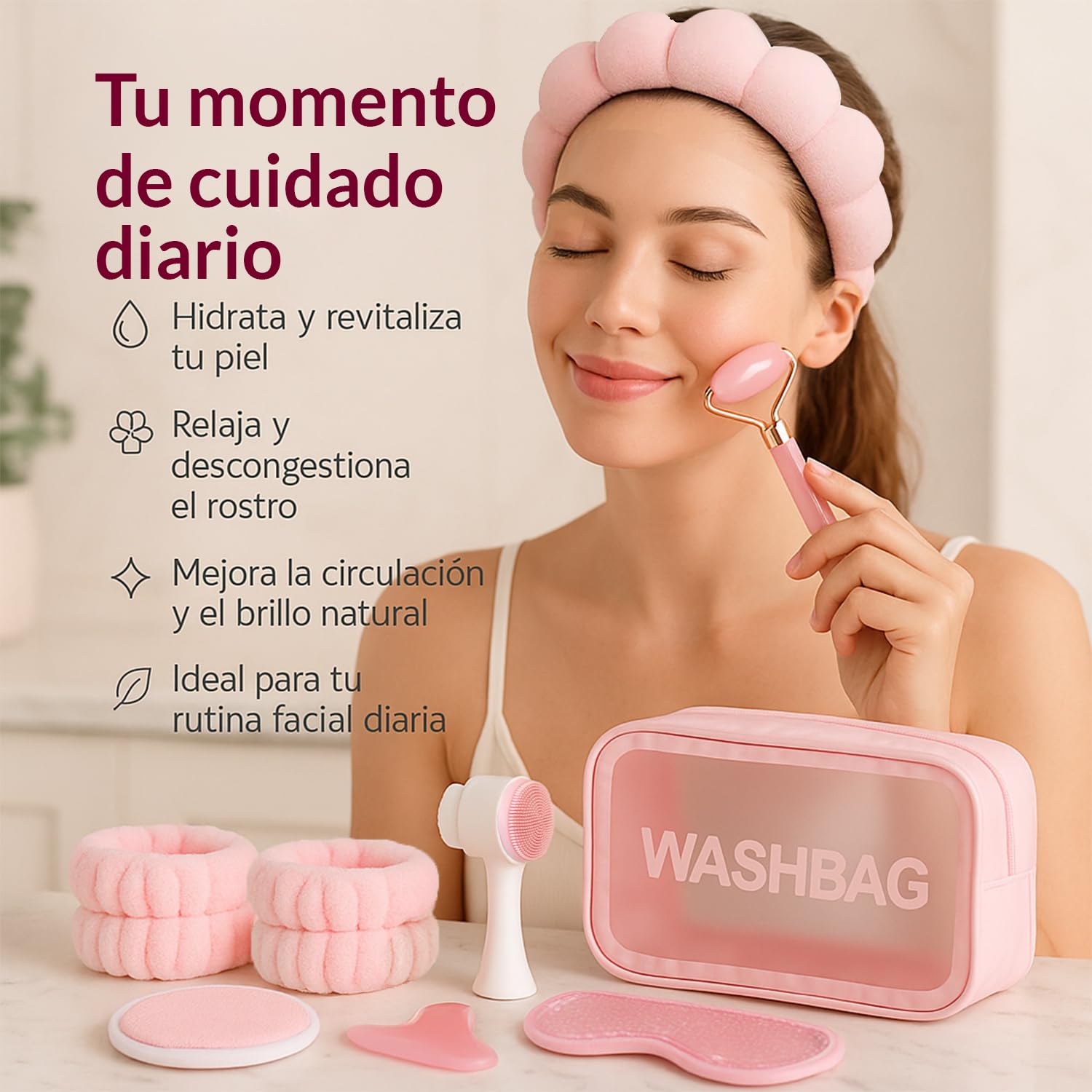 Skincare kit-Skincare coreano-Antifaz Gel Frio-Neceser mujer-Regalos mujer