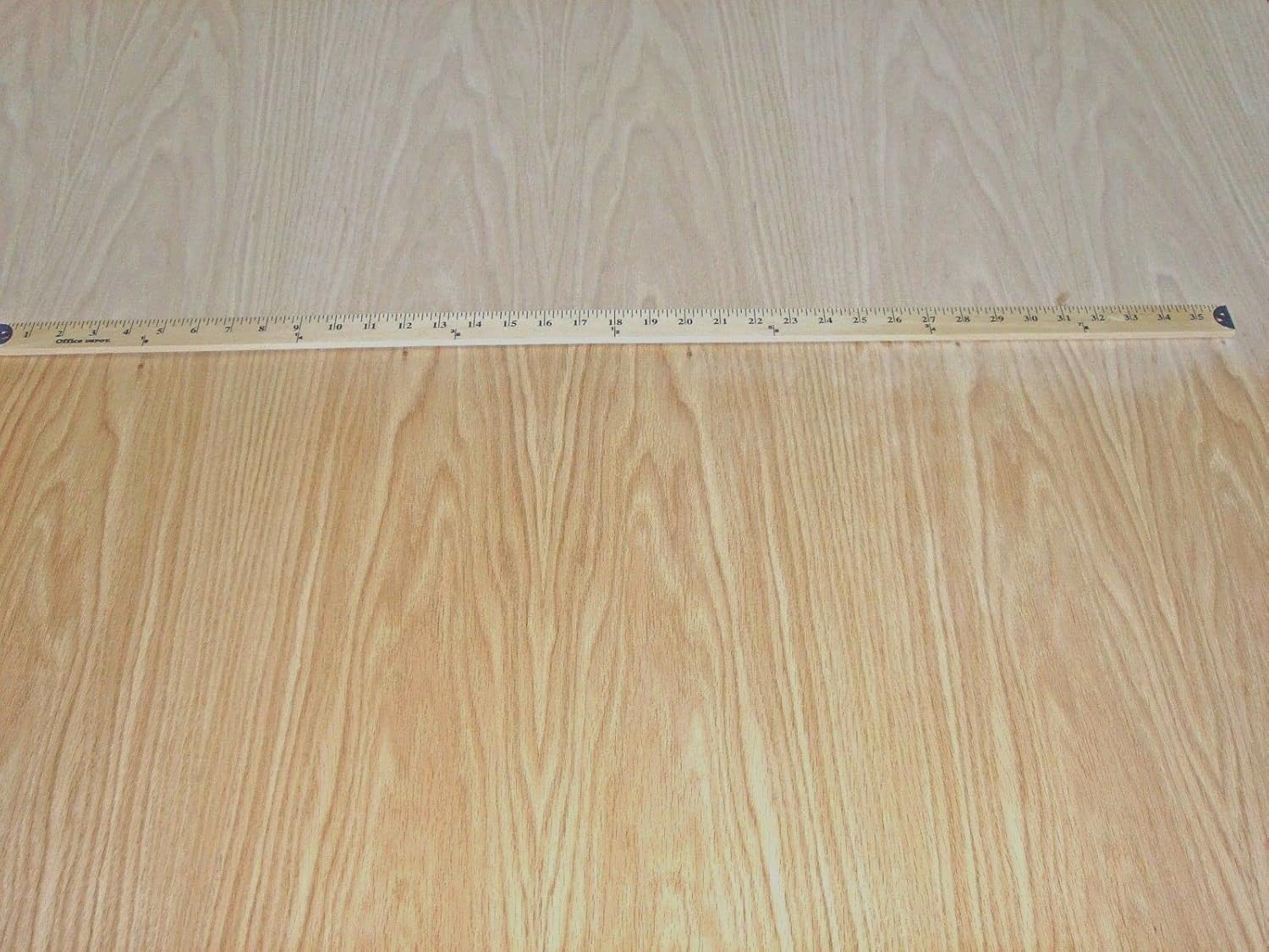 Red Oak Wood Veneer 24" x 96" with Peel and Stick Adhesive PSA Backer A Grade