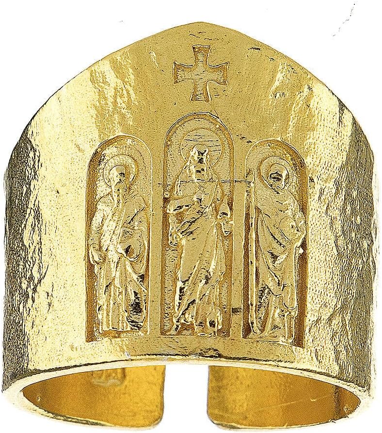 Bishop Ring Paul VI Council Golden Silver 925