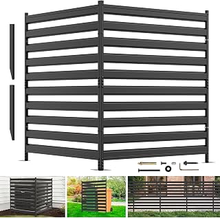 2Panels 48"W x 48"H Air Conditioner Fence Screen Outside Privacy Unit