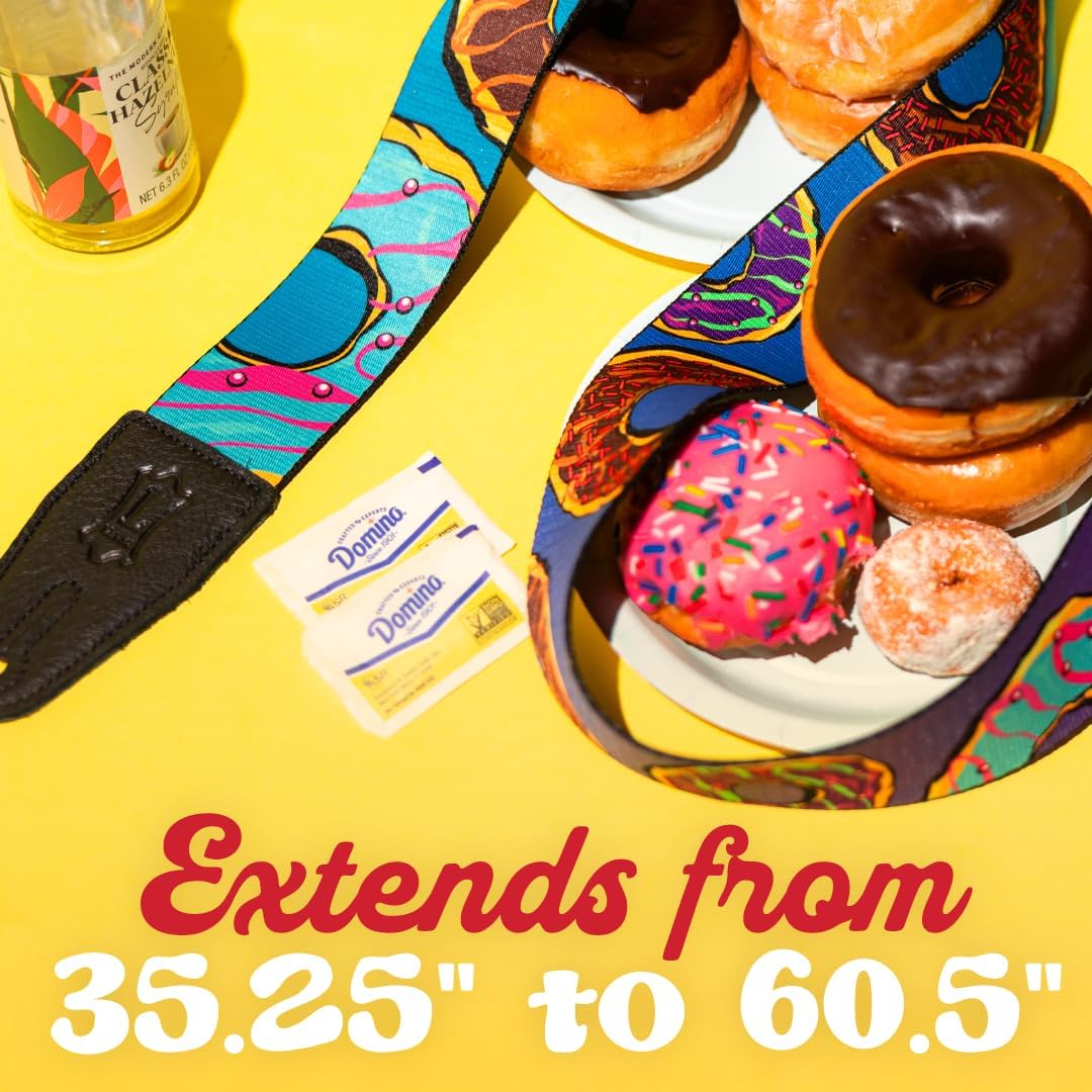 Levy's Leathers Tasty Grooves Series 2" Wide Polyester Guitar Strap with Adjustable Length