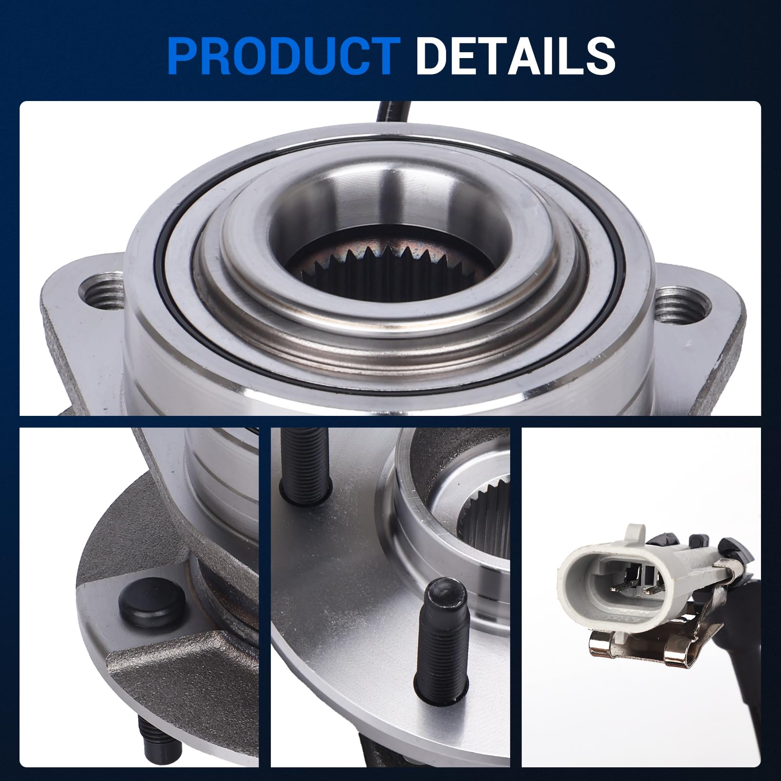 Amazon.com: Autoround 513189 Front Wheel Hub and Bearing Assembly