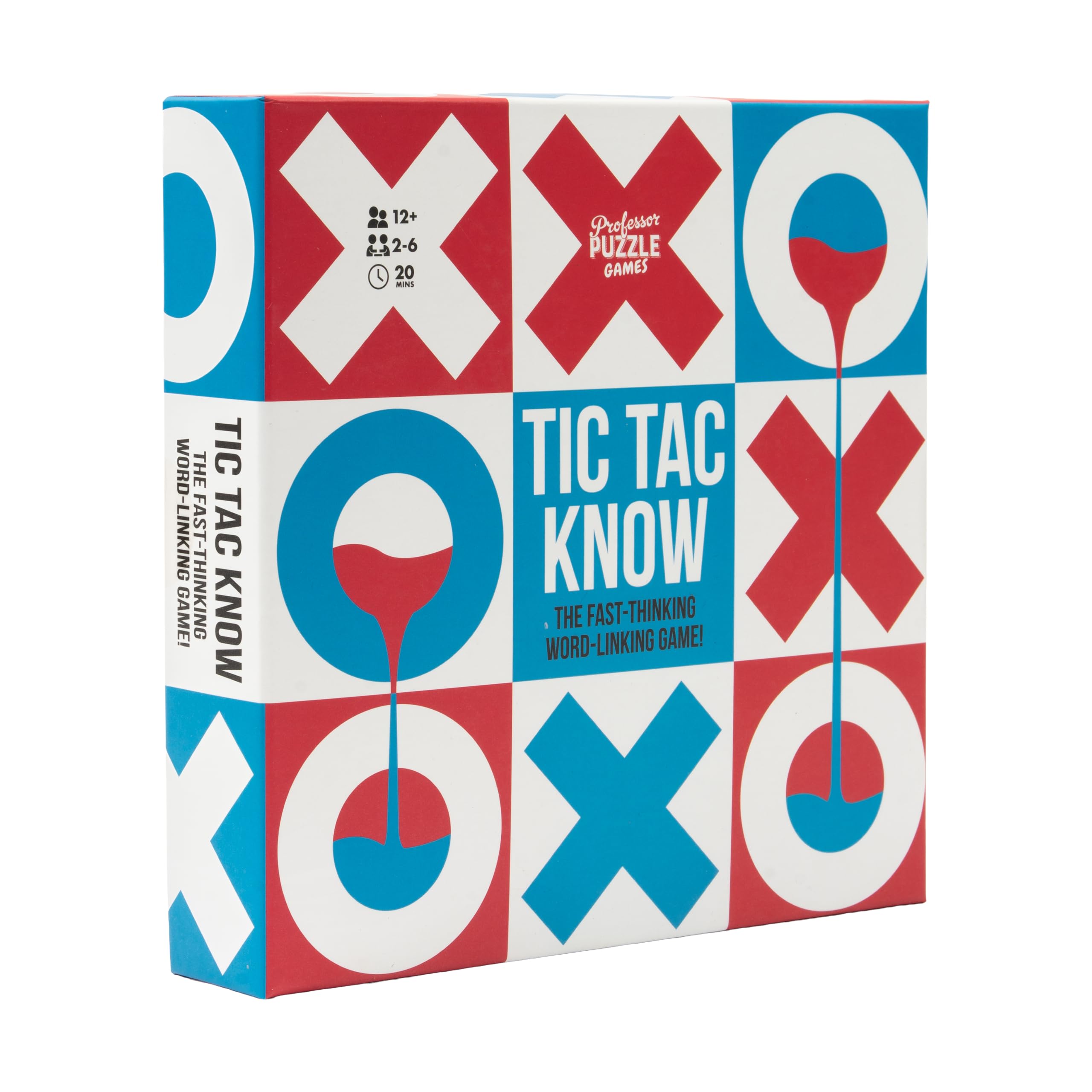 Professor PUZZLE Tic Tac Know Party Game, Blue and White, 20 cm x 4 cm - Image 3