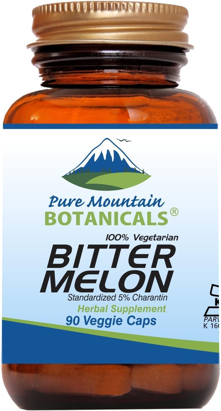 Bitter Melon Capsules - Kosher Vegan Caps with 500mg Bitter Melon Extract Supplement