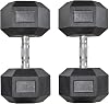 Dumbbells Hex Dumbbells Set of 2 Hex Dumbbells, 10 lb, 12 lb, 15 lb, 20 lb, 25 lb, 30 lb, 35 lb, 40 lb, 45 lb, 50 lb, 60 lb, 65 lb, 70 lb, 75 lb, 80 lb, Muscle Training, Household Dumbbells