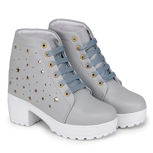 Dicy High Heel Ankle Shoes for Girls Women Casual Boot Shoes for Girls Stylish Ladies Casual Boot Shoes Or Special Occasion