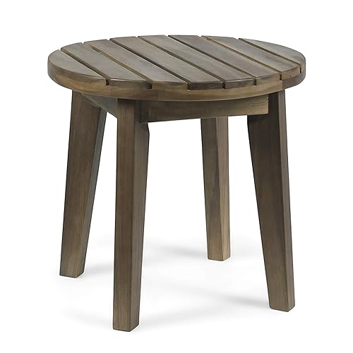 Christopher Knight Home Parker Outdoor 16" Acacia Wood Side Table,
