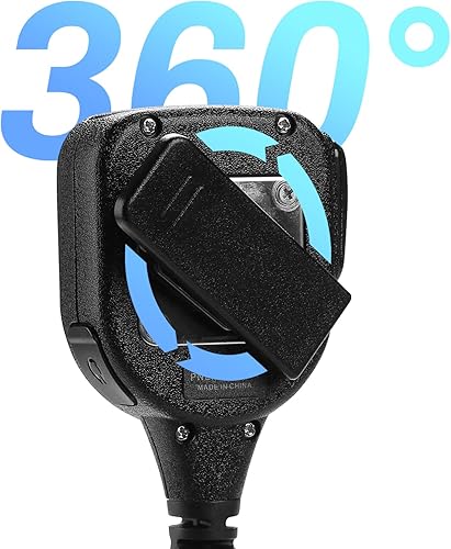 Miniatura 5 de KEYBLU Micrófono de altavoz de hombro impermeable de 2 pines, micrófono de radio bidireccional con conector de audio de 0.138in compatible con