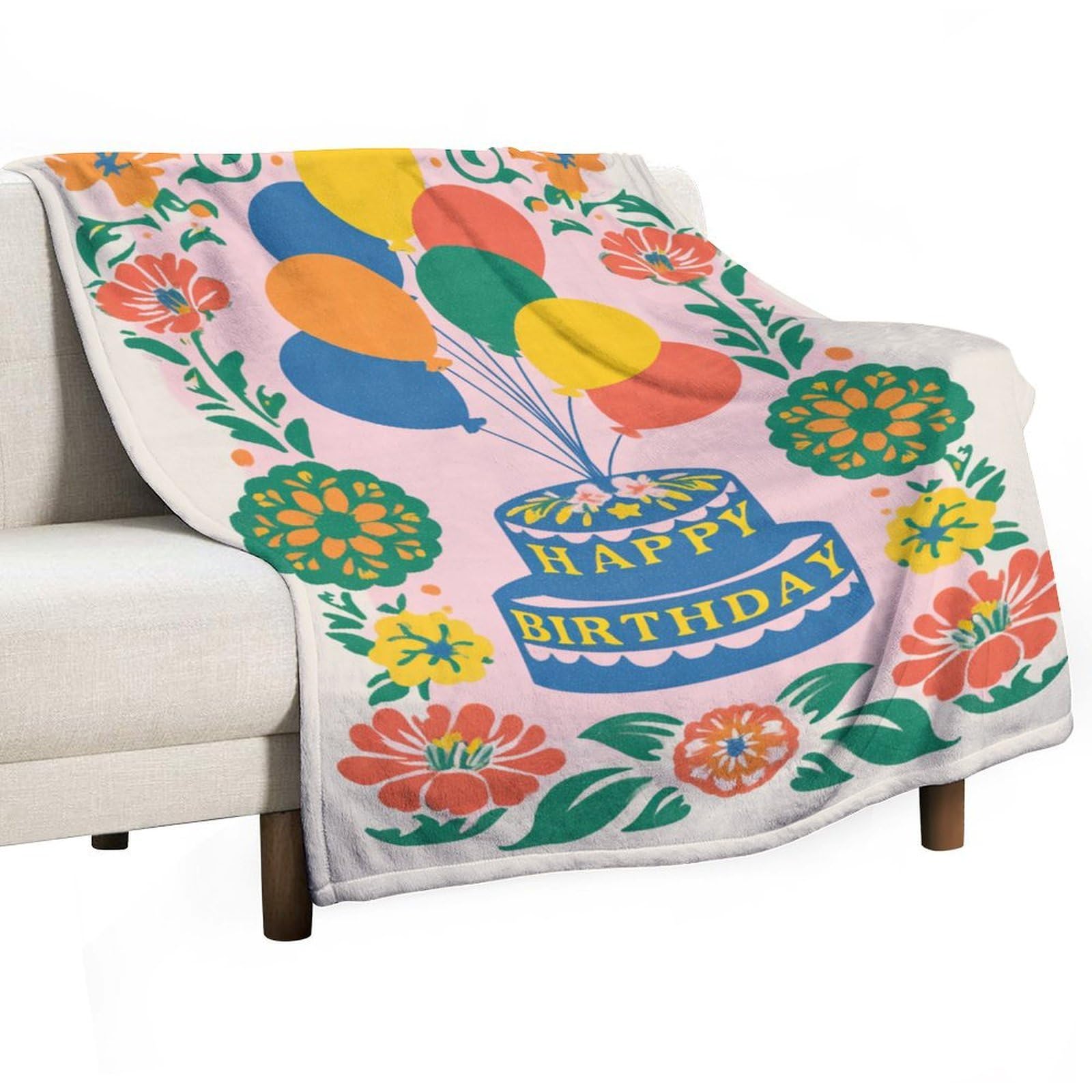 Couverture durable de qualité supérieure, jeté de lit et canapé à motif festif 130x150cm