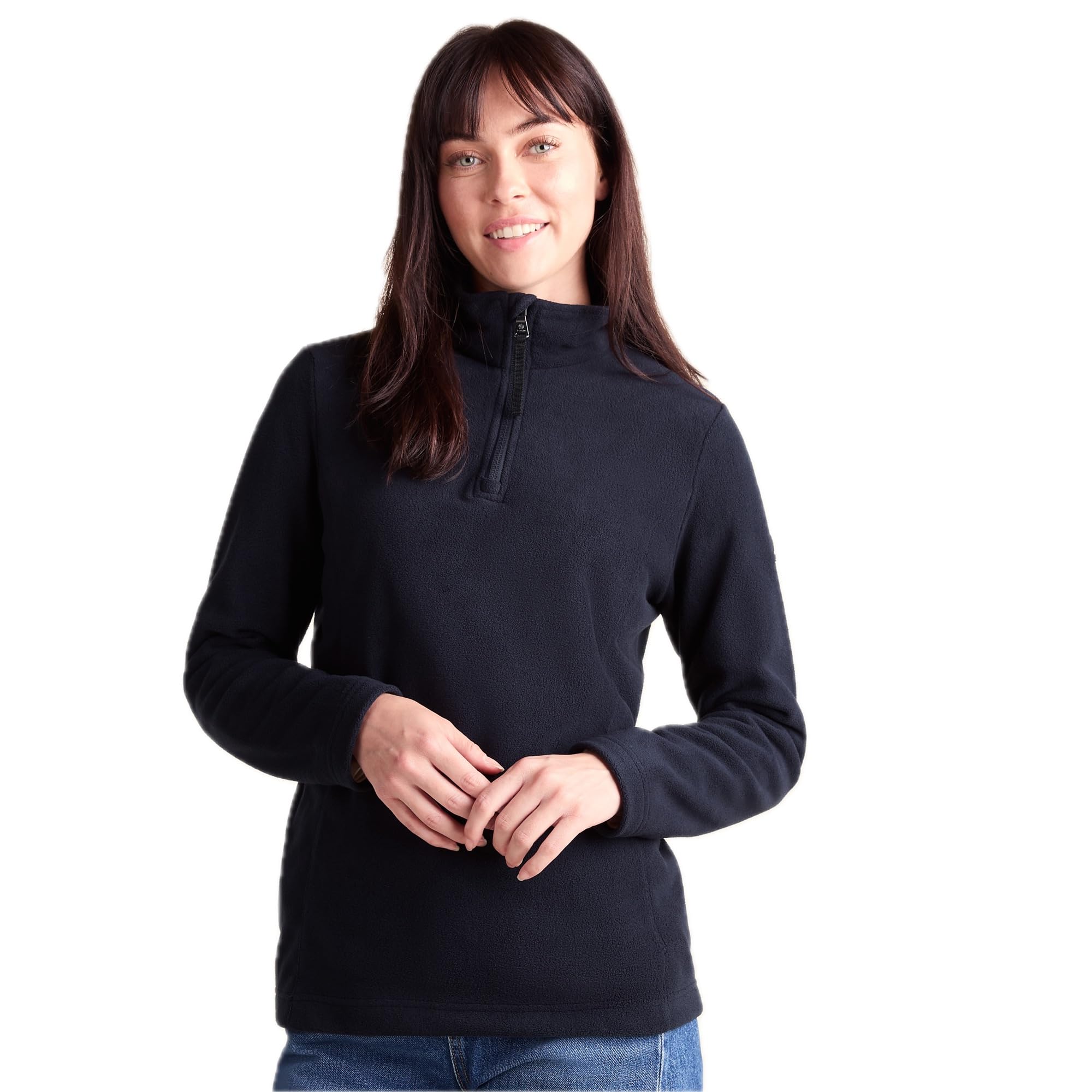 TOG24 Revive Womens Quarter Zip Fleece Dark Indigo - Blue - Size 16 UK