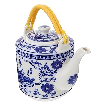 BESPORTBLE Ceramic Tea Kettle Stove Top: Water Kettle 2L Kung Fu Tea Kettle Retro Tea Kettle with Filter Water Milk Warmer for Home Restaurant Kitchen