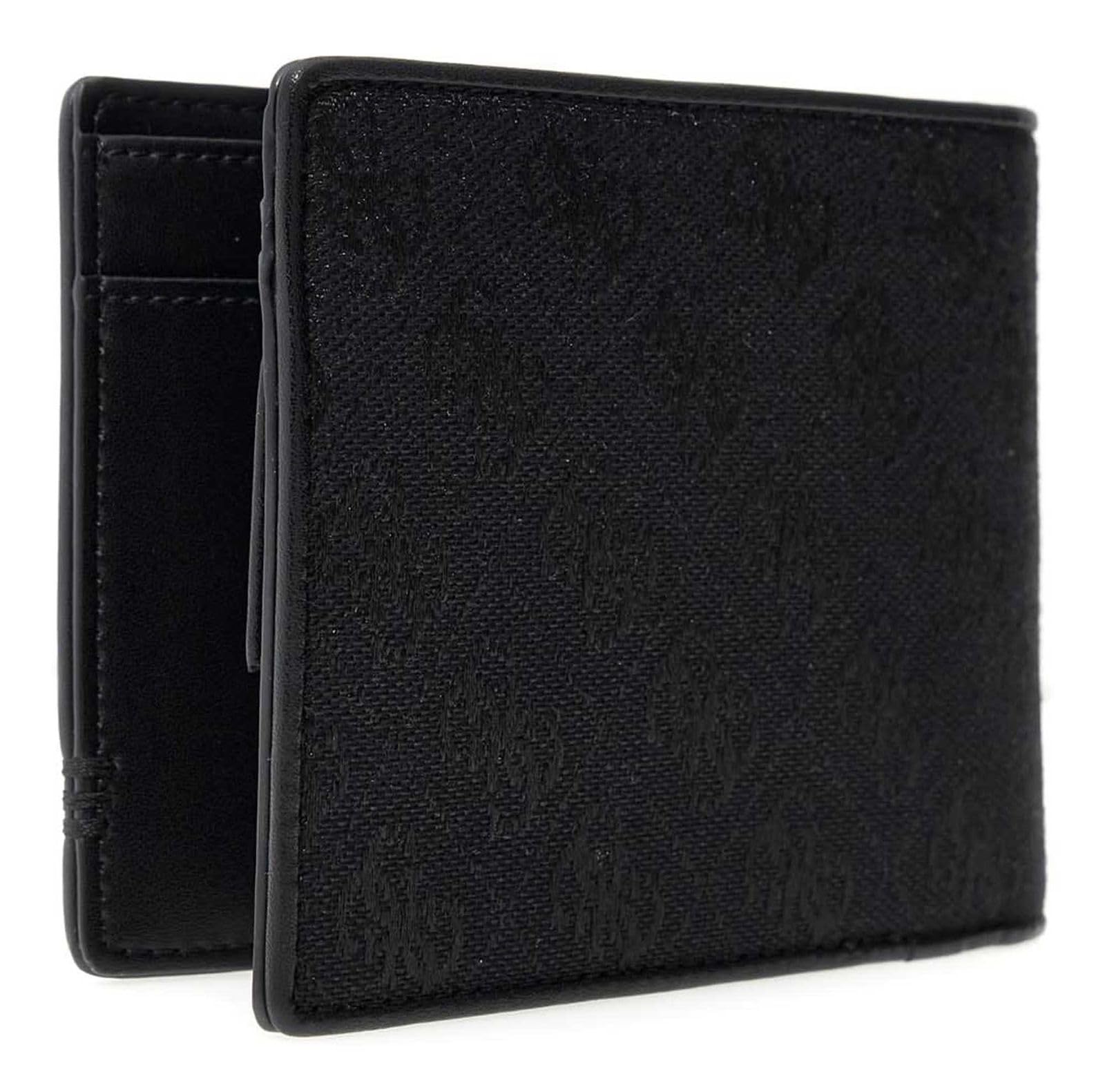 GUESS portafoglio Boston Bifold Wallet Dark Black nero